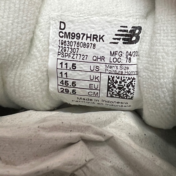 2022 New Balance 997 Light Aluminum / Team Away Grey 3M Reflective CM997HRK - Picture 10 of 14